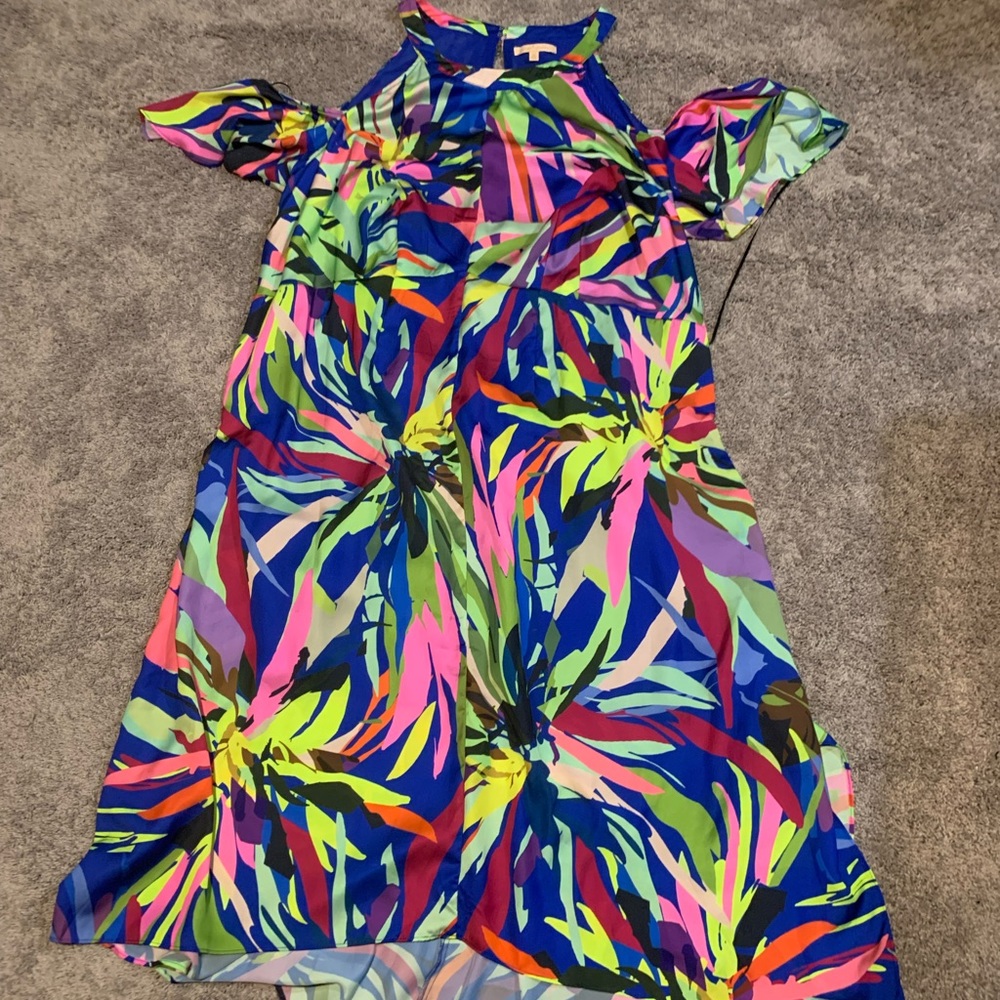 COLD SHOULDER - HIGH LOW DRESS 20W